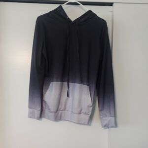 Gradient Black and Gray Men's Hoodie